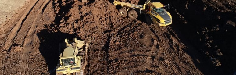 Earthmoving equipment — image from AAA Land Management’s existing portfolio