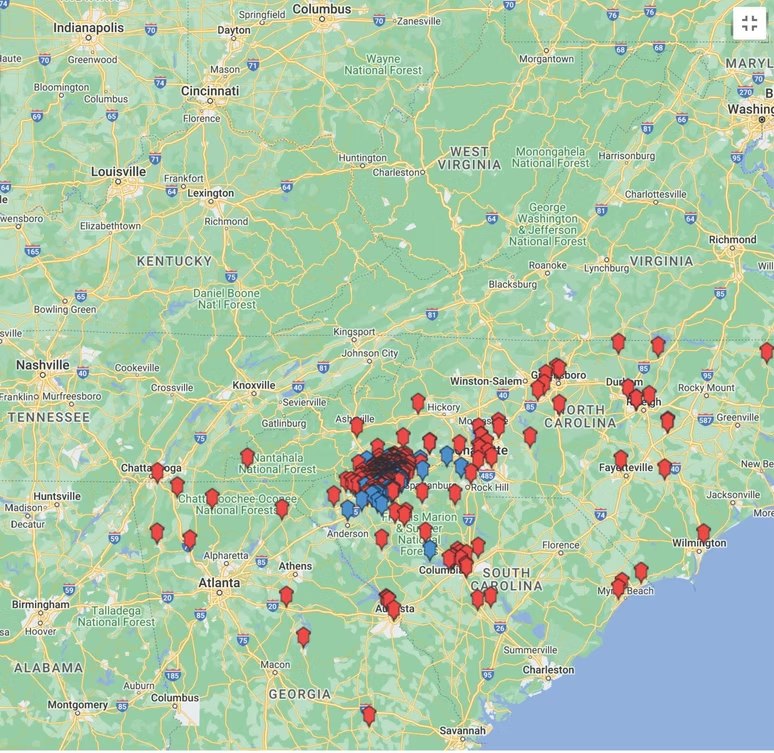 Map from existing portfolio — image from AAA Land Management’s existing portfolio