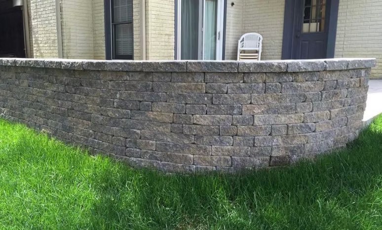 Stone landscape wall — image from AAA Land Management’s existing portfolio